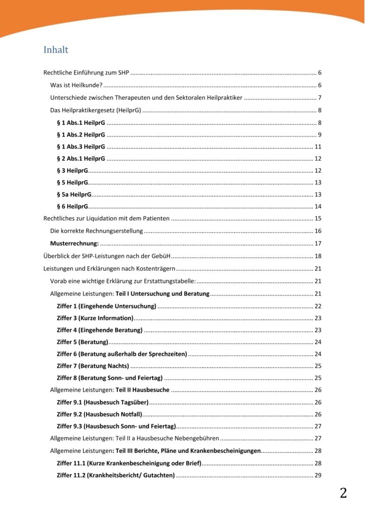 Abrechnungsleitfaden SHP Podologie – B(u)y Halfmann©