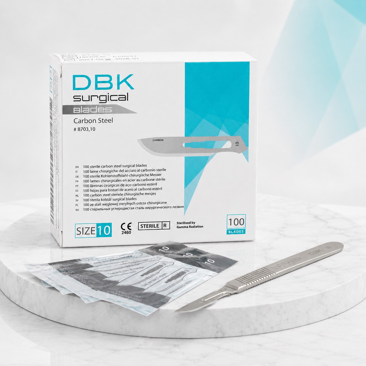 DBK Skalpellklingen steril, scharf, präzise, einzeln verpackt | 100 Stück – Bild 4